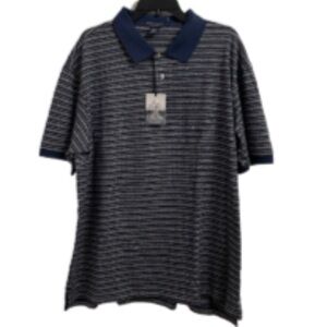 NWT Daniel Cremieux Collection Navy & Gray Taj Mahal Men’s Shirt Size XXL
